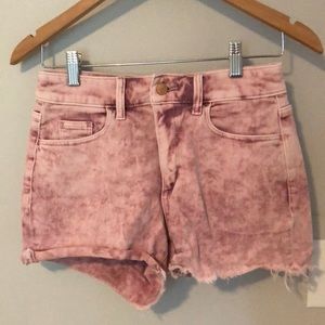 Universal Thread Pink High-Rise Denim Shorts
